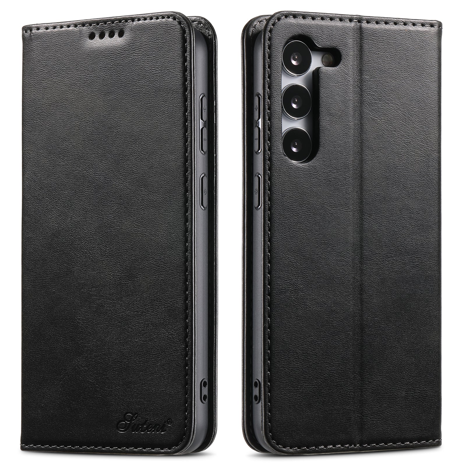 SUTENI For Samsung Galaxy S23 Wallet Design Fully Wrapped Automatic Closing Flip PU Leather TPU Cover Case with Stand SUTENI For Samsung Galaxy S23 Wallet Design Fully Wrapped Automatic Closing Flip PU Leather TPU Cover Case with Stand